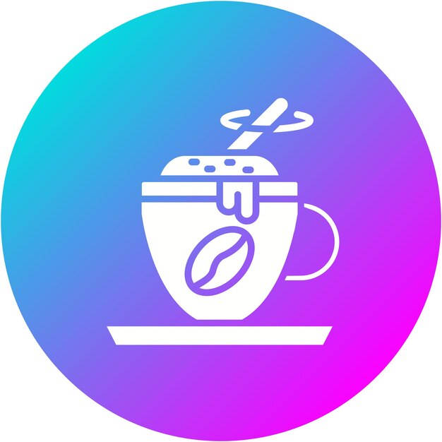 El icono del vector de mezcla de café se puede usar para el conjunto de iconos de la cafetería