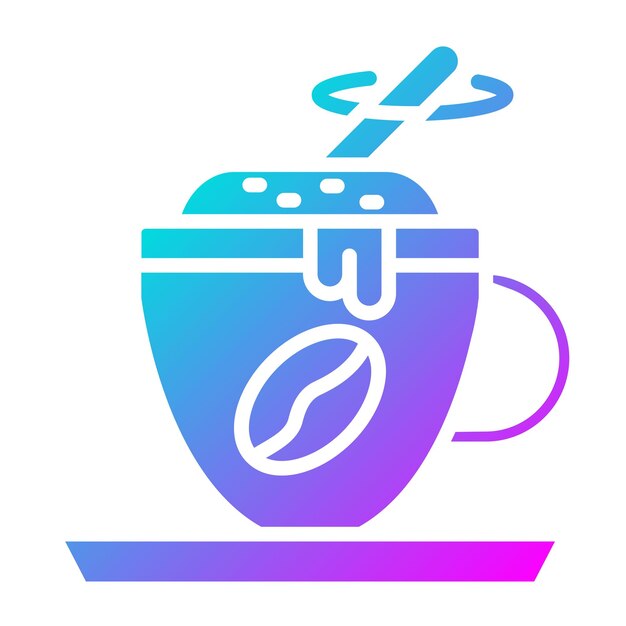 El icono del vector de mezcla de café se puede usar para el conjunto de iconos de la cafetería