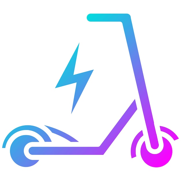 El icono del vector de micromovilidad se puede utilizar para el conjunto de iconos de batería y energía