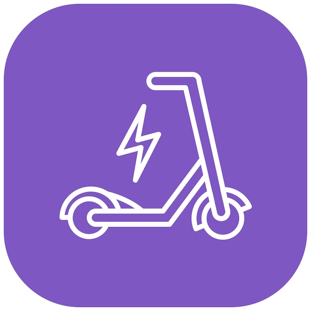 El icono del vector de micromovilidad se puede utilizar para el conjunto de iconos de batería y energía