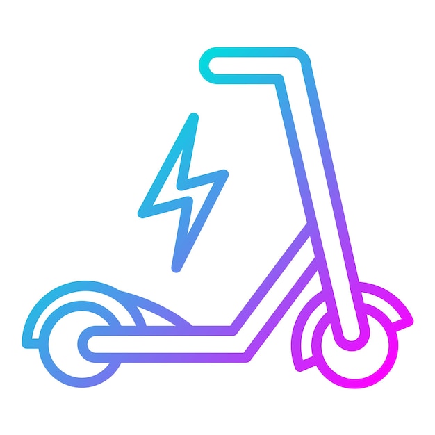 El icono del vector de micromovilidad se puede utilizar para el conjunto de iconos de batería y energía