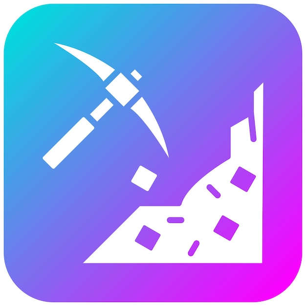El icono del vector minero se puede utilizar para el conjunto de iconos de herramientas