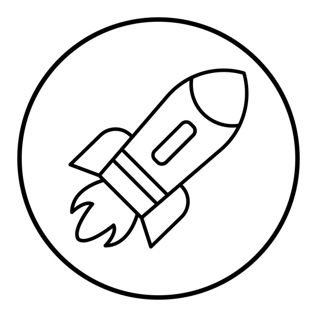 El icono del vector de misiles se puede usar para el conjunto de iconos de energía nuclear