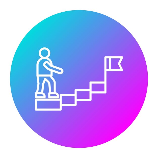 El icono del vector de la misión se puede utilizar para el conjunto de iconos de negocios basados en el hogar
