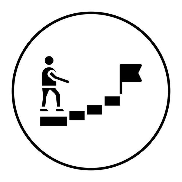 El icono del vector de la misión se puede utilizar para el conjunto de iconos de negocios basados en el hogar