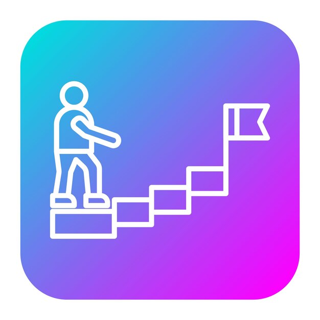 El icono del vector de la misión se puede utilizar para el conjunto de iconos de negocios basados en el hogar