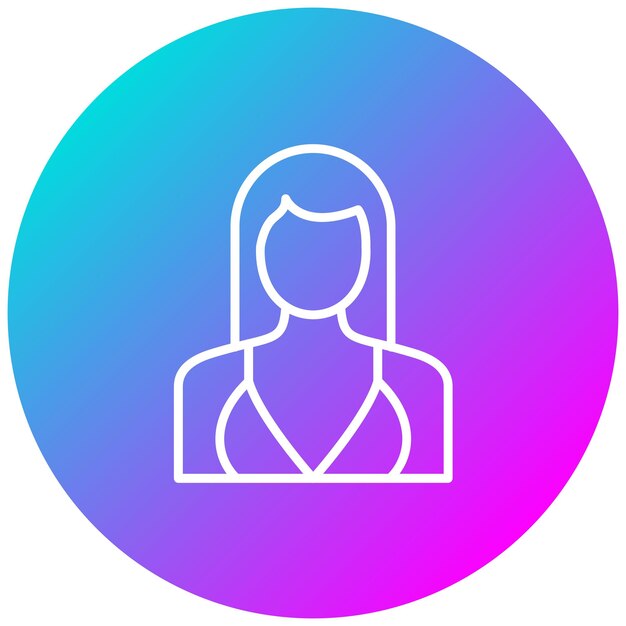 El icono del vector de moda se puede usar para el conjunto de iconos de diversidad