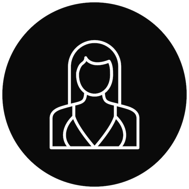 El icono del vector de moda se puede usar para el conjunto de iconos de diversidad