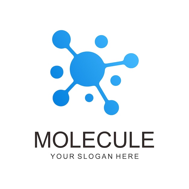 Icono de vector de molécula