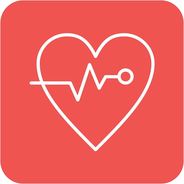 El icono del vector de monitoreo cardíaco se puede usar para el conjunto de iconos de medicina