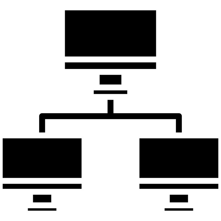 Vector el icono del vector de monitoreo de red se puede utilizar para el conjunto de iconos de red