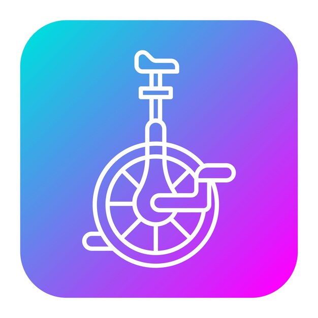 El icono del vector monocíclico se puede utilizar para el conjunto de iconos de transporte