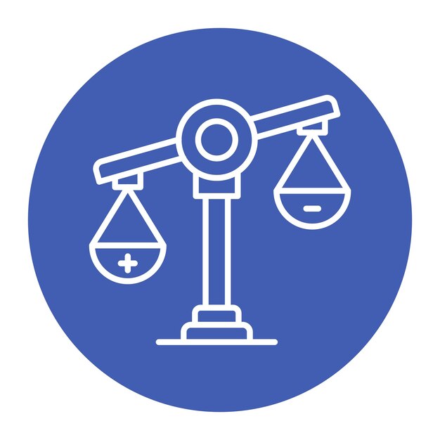 El icono del vector de moralidad se puede usar para el conjunto de iconos de Derechos Humanos