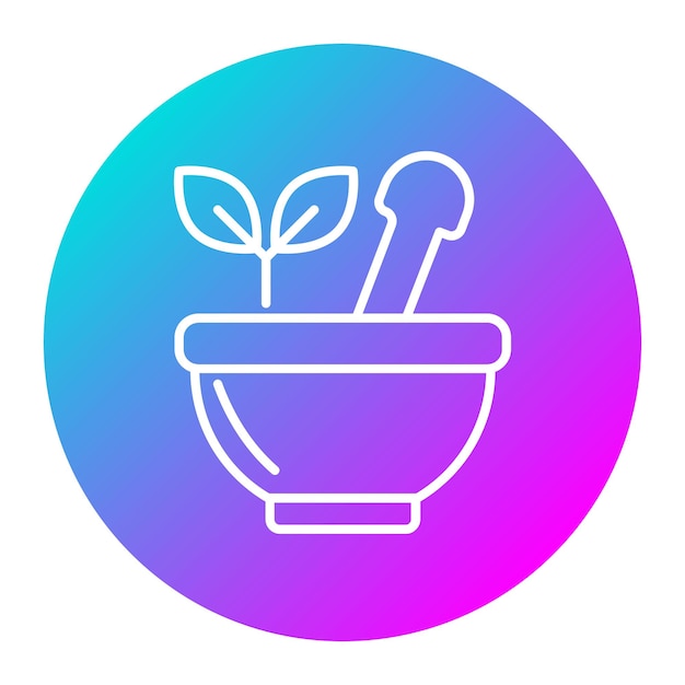 El icono del vector de mortero se puede usar para el conjunto de iconos de Spa