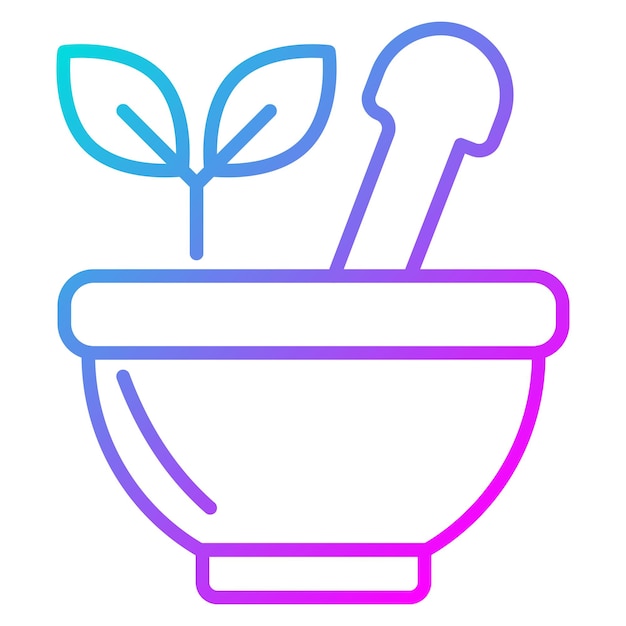 El icono del vector de mortero se puede usar para el conjunto de iconos de Spa