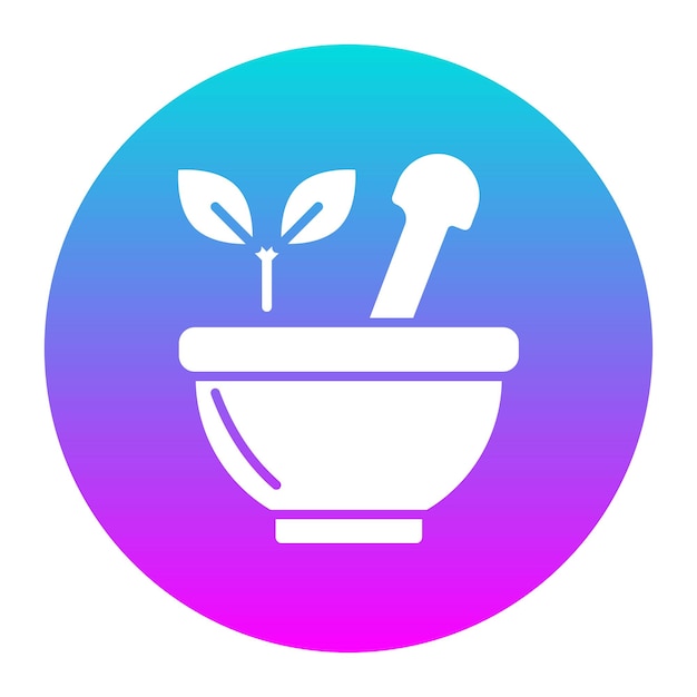 El icono del vector de mortero se puede usar para el conjunto de iconos de Spa