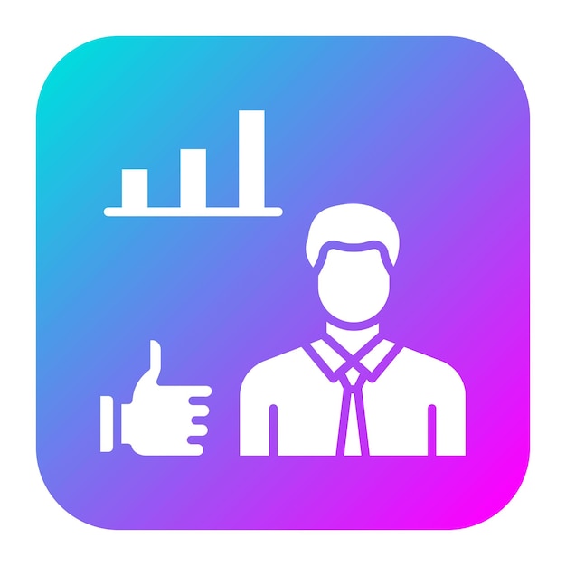 El icono del vector de motivación se puede utilizar para el conjunto de iconos de formación empresarial