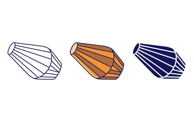 Icono de vector de mridanga