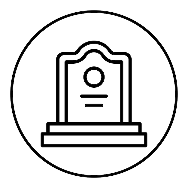 El icono del vector de la muerte se puede usar para el conjunto de iconos de la prisión