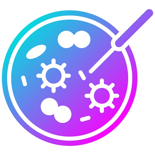 El icono del vector de muestras patógenas se puede utilizar para el conjunto de iconos de enfermedades infecciosas