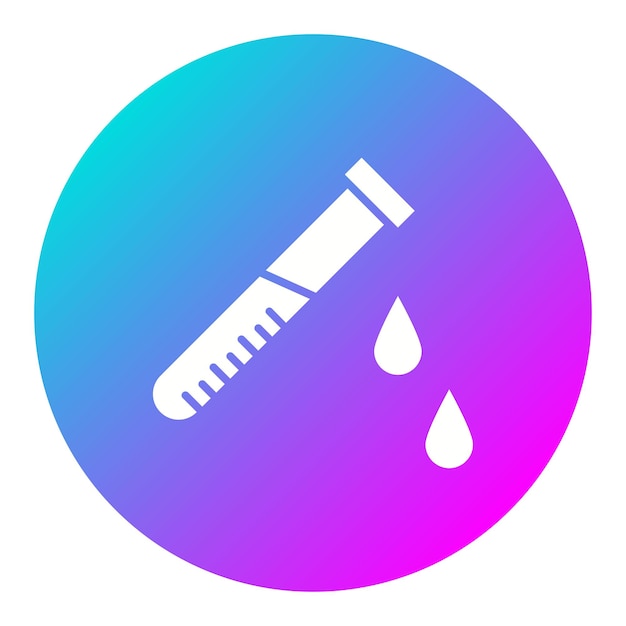 El icono del vector de muestras de sangre se puede utilizar para el conjunto de iconos de control de salud