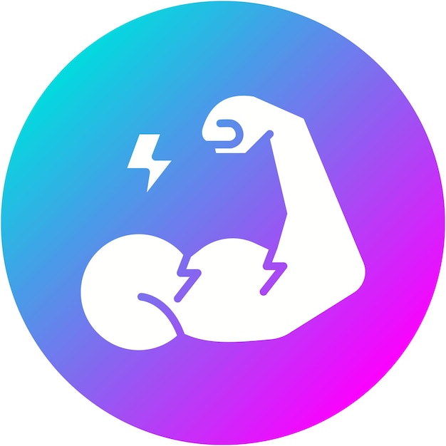 El icono del vector muscular de la pierna se puede usar para el conjunto de iconos de la aplicación de entrenamiento