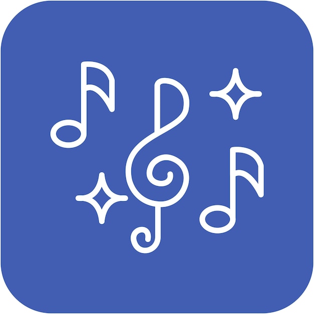 El icono del vector musical se puede utilizar para el conjunto de iconos de instrumentos