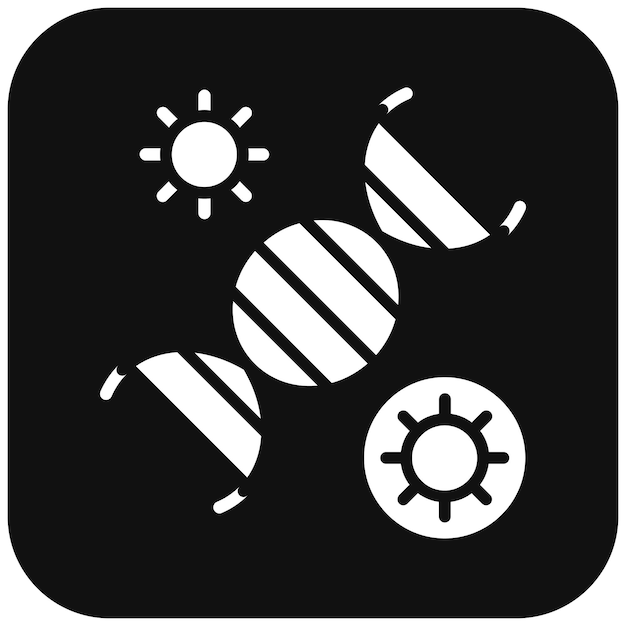 El icono del vector de mutación viral se puede usar para el conjunto de iconos de enfermedades infecciosas