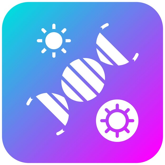 El icono del vector de mutación viral se puede usar para el conjunto de iconos de enfermedades infecciosas