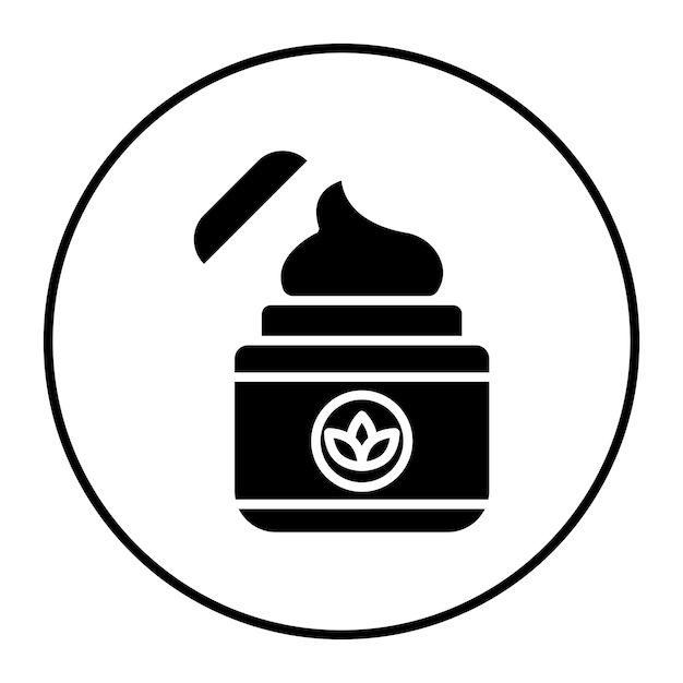 El icono de vector natural se puede utilizar para el conjunto de iconos de cuidado de la piel