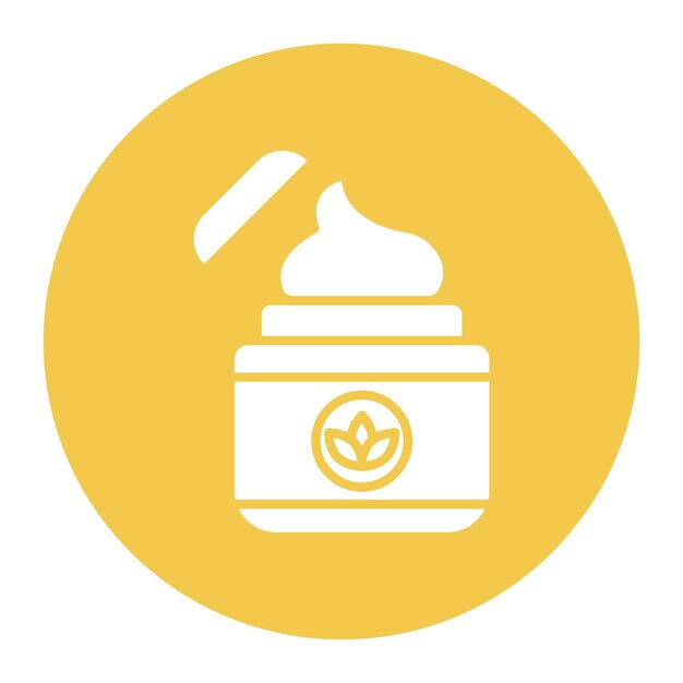 El icono de vector natural se puede utilizar para el conjunto de iconos de cuidado de la piel
