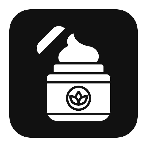 El icono de vector natural se puede utilizar para el conjunto de iconos de cuidado de la piel