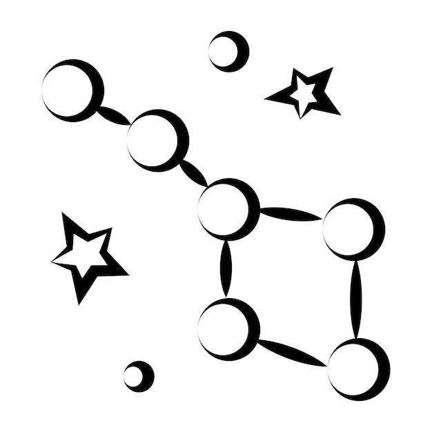 Icono del vector de navegación celeste