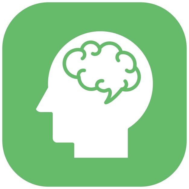 El icono del vector de neurología se puede utilizar para el conjunto de iconos de Medicina I