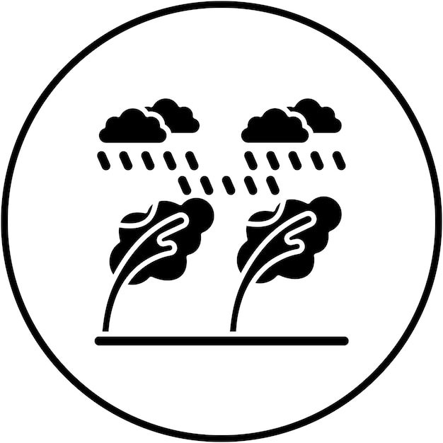 El icono del vector de la nieve pesada se puede usar para el conjunto de iconos de desastres naturales
