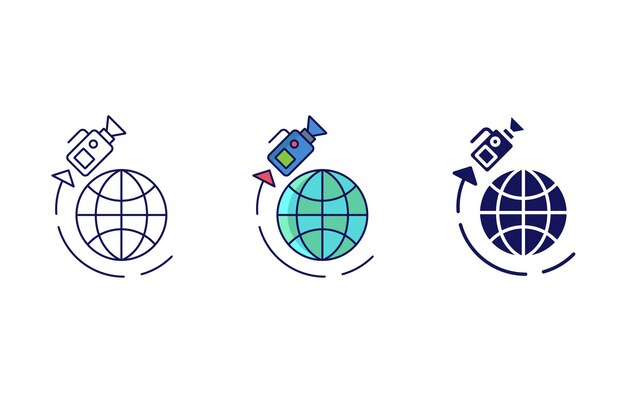 Icono de vector de noticias de TV