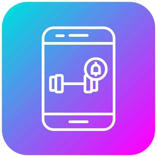 El icono del vector de notificación de entrenamiento se puede usar para el conjunto de iconos de la aplicación de entrenamiento
