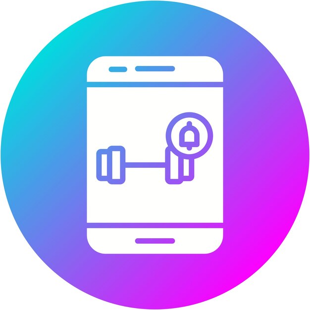 El icono del vector de notificación de entrenamiento se puede usar para el conjunto de iconos de la aplicación de entrenamiento