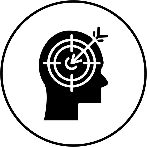 El icono del vector de objetividad se puede usar para el conjunto de iconos de periodismo