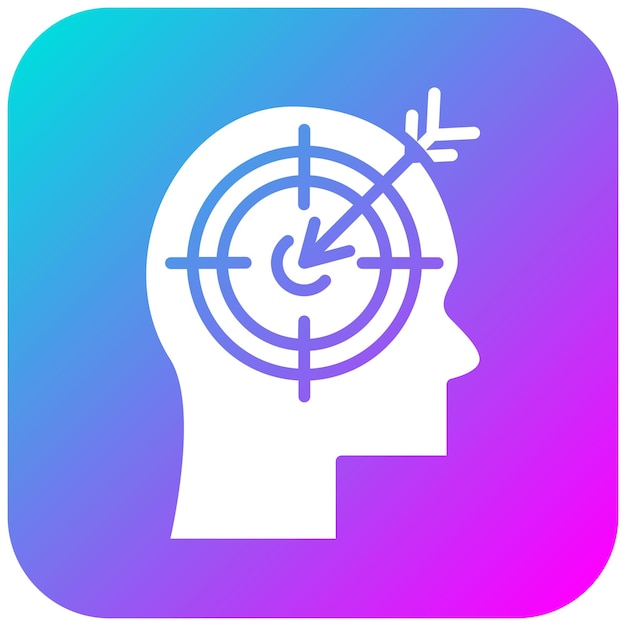 El icono del vector de objetividad se puede usar para el conjunto de iconos de periodismo