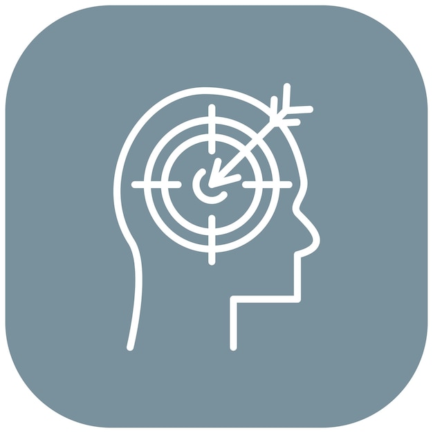 El icono del vector de objetividad se puede usar para el conjunto de iconos de periodismo