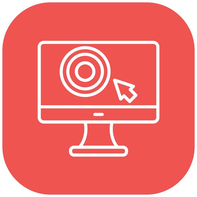 El icono del vector de objetividad se puede usar para el conjunto de iconos de periodismo