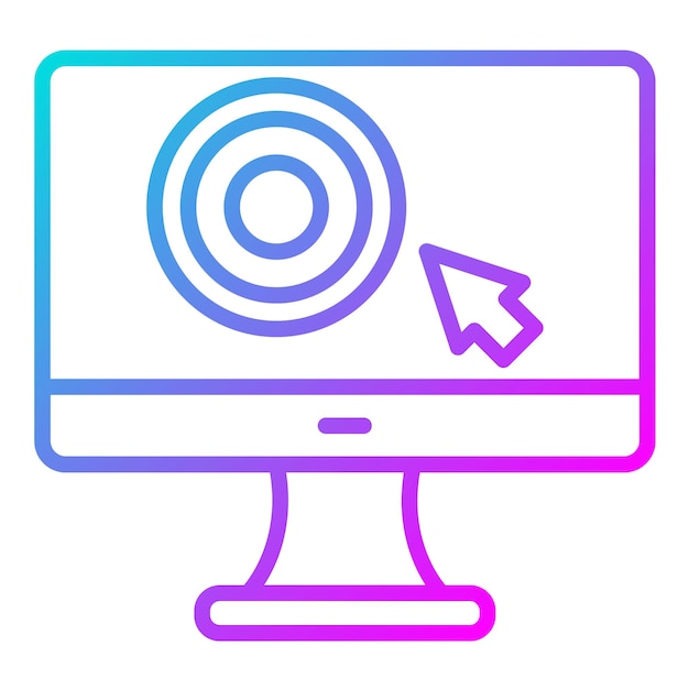 El icono del vector de objetividad se puede usar para el conjunto de iconos de periodismo