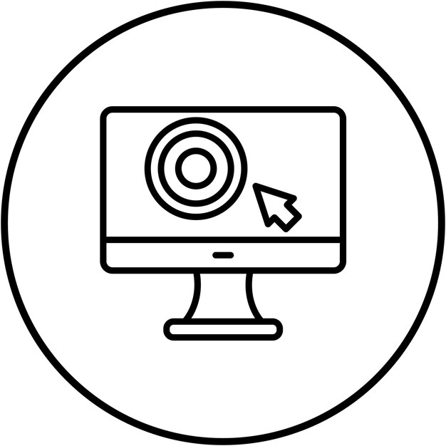 El icono del vector de objetividad se puede usar para el conjunto de iconos de periodismo