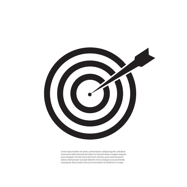 Icono de vector objetivo mejor icono plano