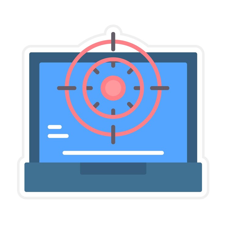 Vector el icono del vector objetivo se puede utilizar para el conjunto de iconos de comunicaciones