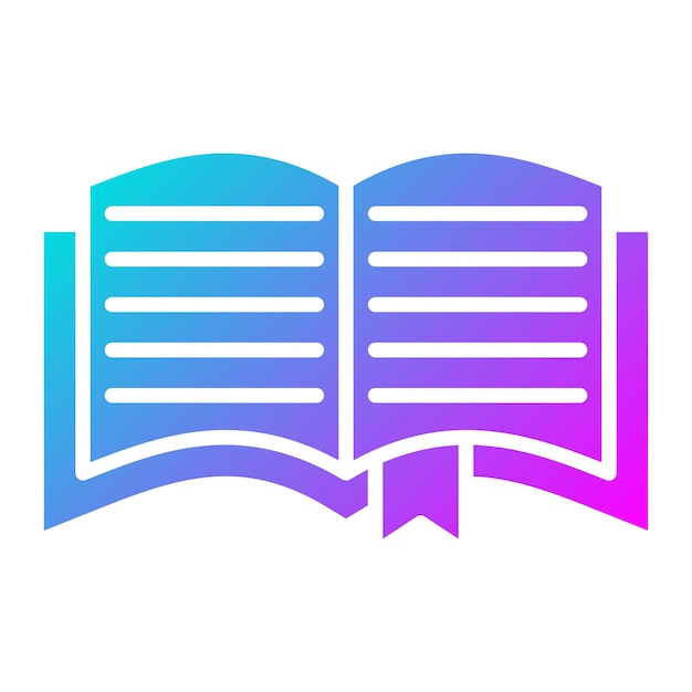 El icono del vector de obra literaria se puede utilizar para el conjunto de iconos de literatura