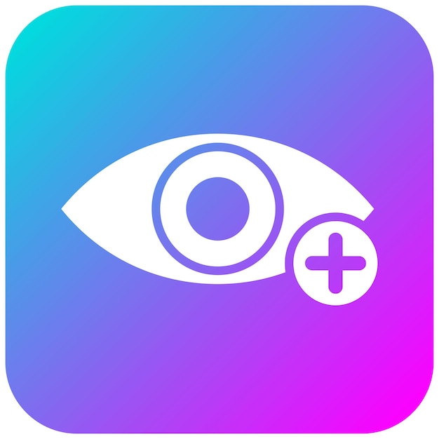 El icono del vector de oftalmología se puede utilizar para el conjunto de iconos de Medicina I