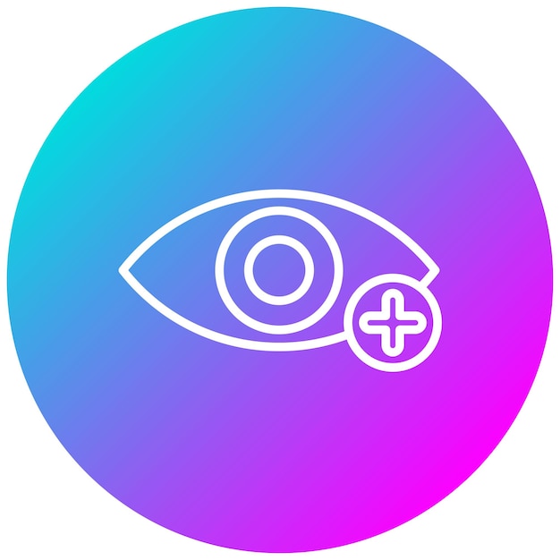 El icono del vector de oftalmología se puede utilizar para el conjunto de iconos de Medicina I