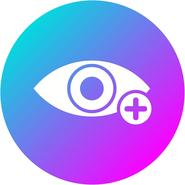 El icono del vector de oftalmología se puede utilizar para el conjunto de iconos de Medicina I